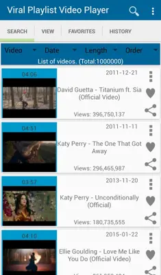 Viral Playlist Video Player android App screenshot 1